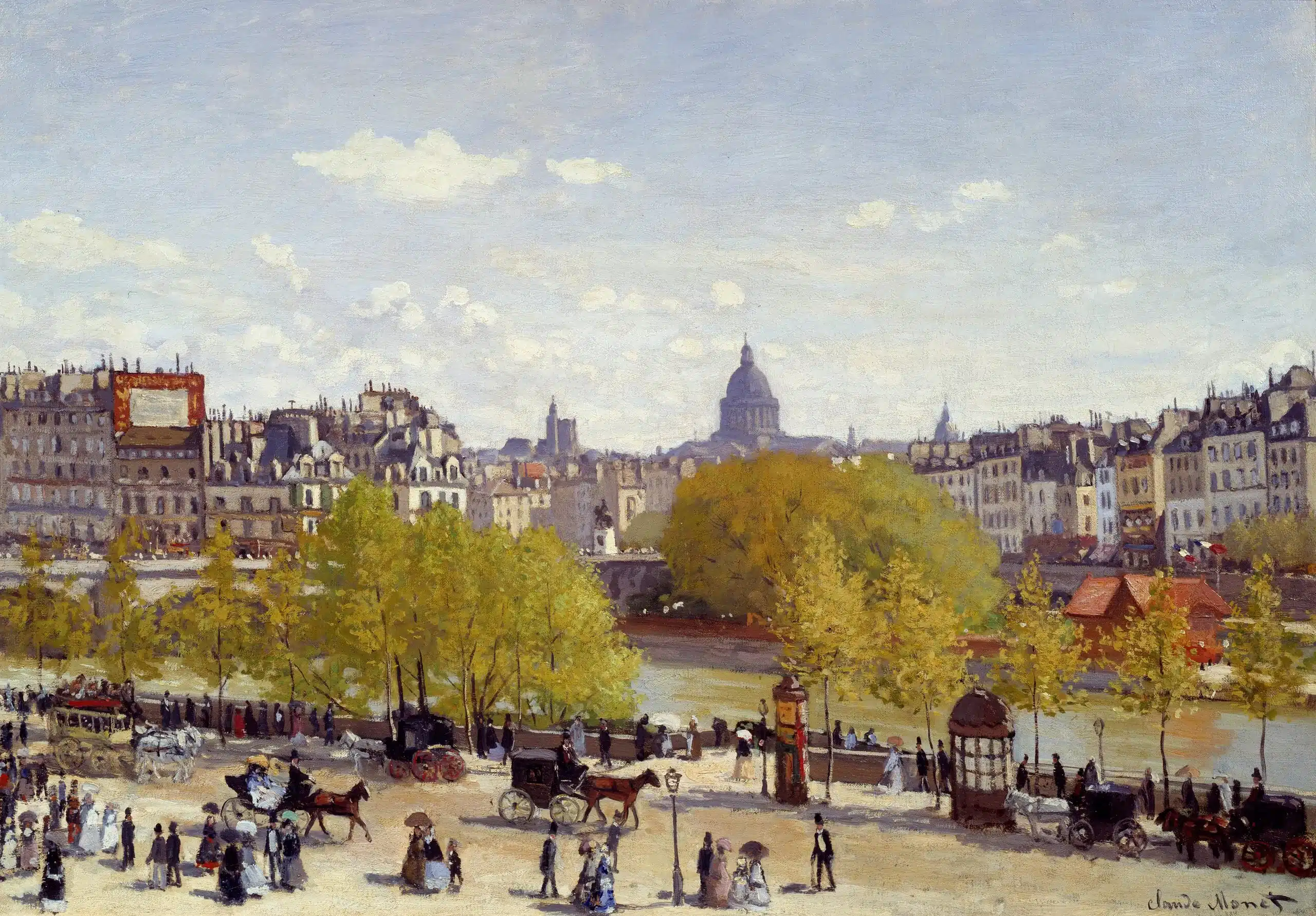 Quai du louvre claude monet 1867